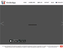 Tablet Screenshot of kinderapp.com